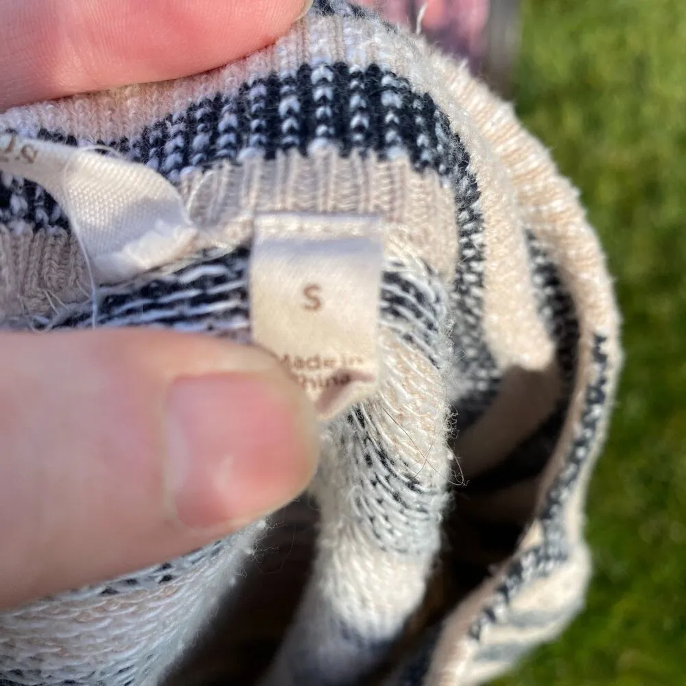 SOFT SURROUNDINGS Marina Nautical Striped Pullover Tunic Sweater Sz S Boat Neck - Image 5