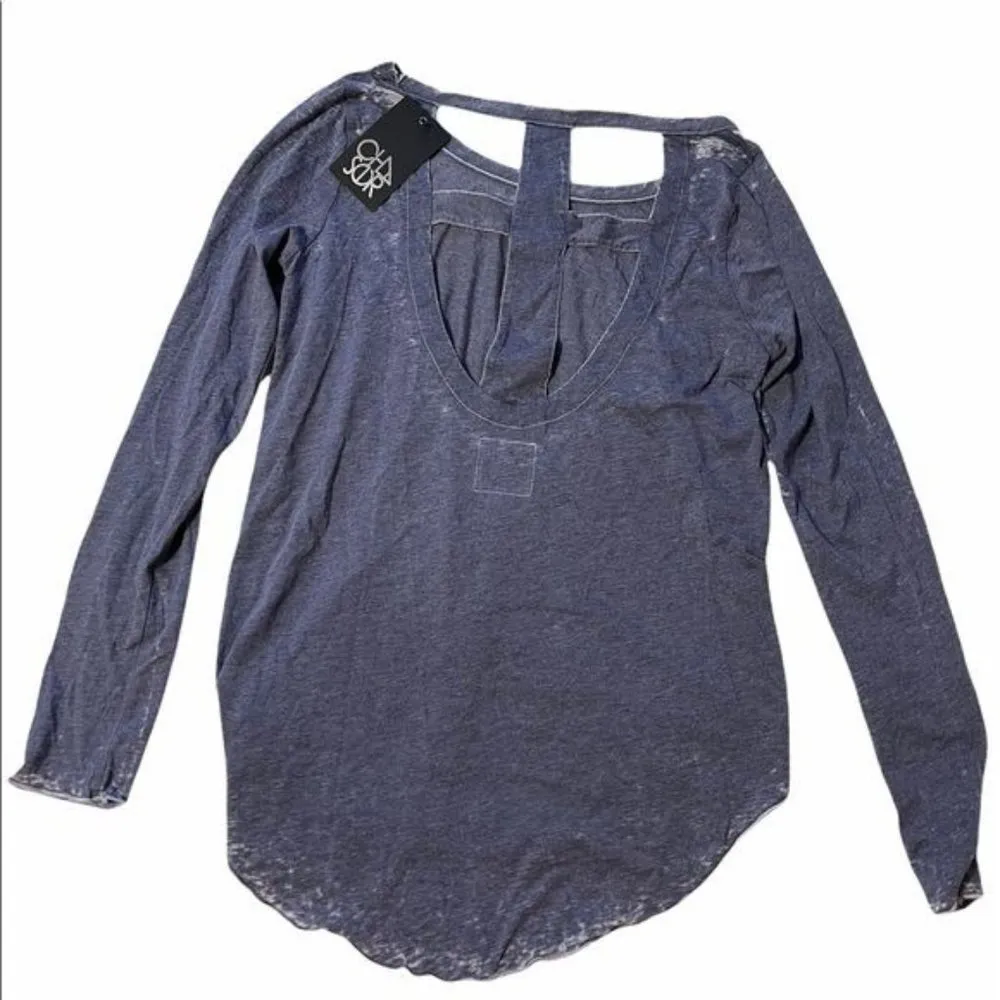Chaser Distressed Long Sleeve Shirt NWT - Image 4