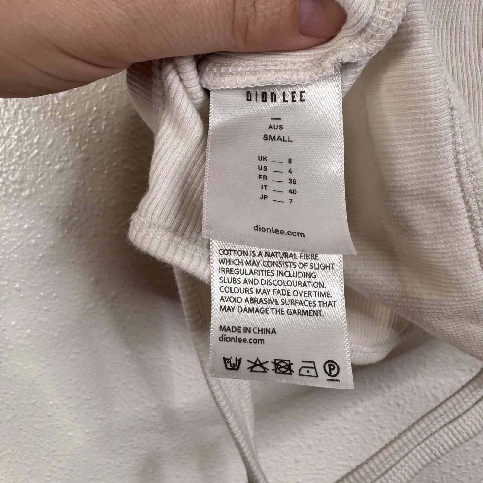 Dion Lee Ribbed Double Tie Tank Top Size 4 White - Image 5