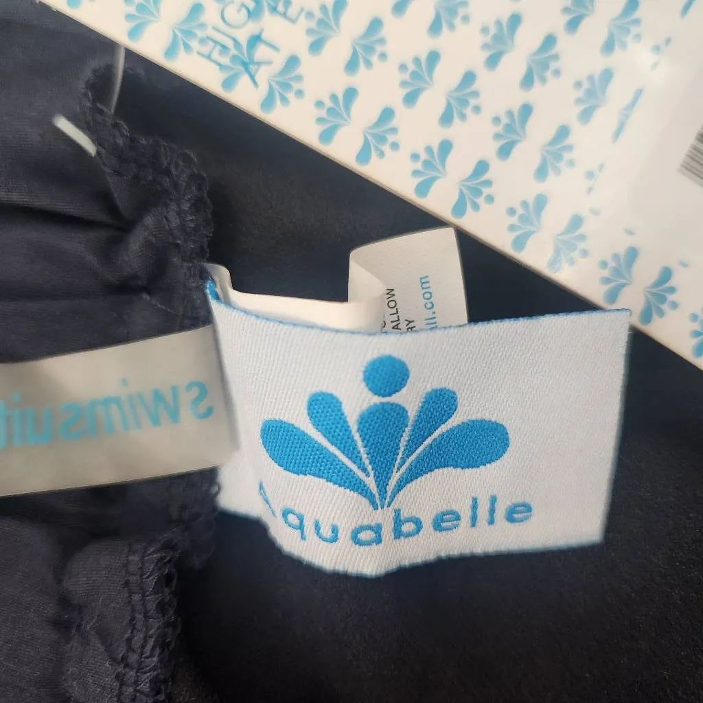 Aquabelle Women's Navy Swim Short NWT Size 24 Plus Size Swim Short Blue - Image 6