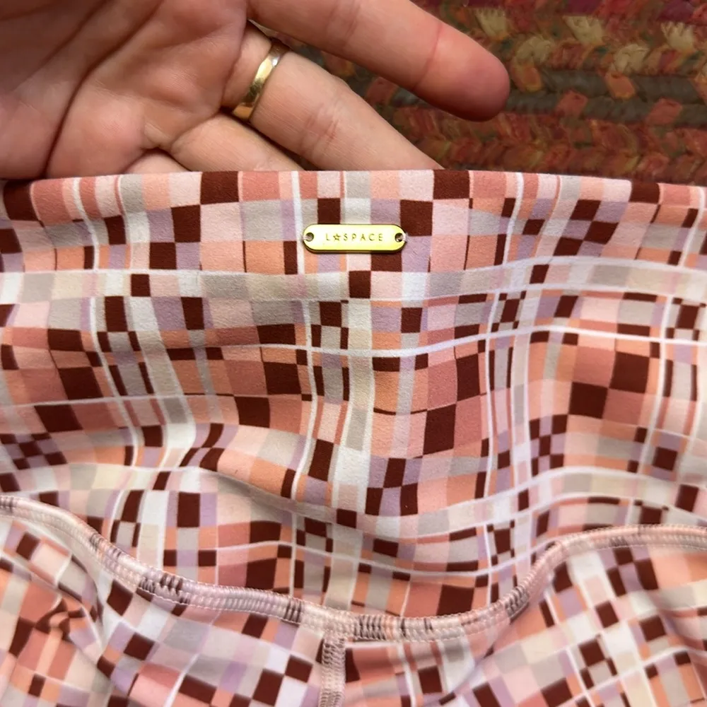 L*SPACE ACTIVE HOT TO TROT GEOMETRIC PRINT LEGGINGS - Image 5