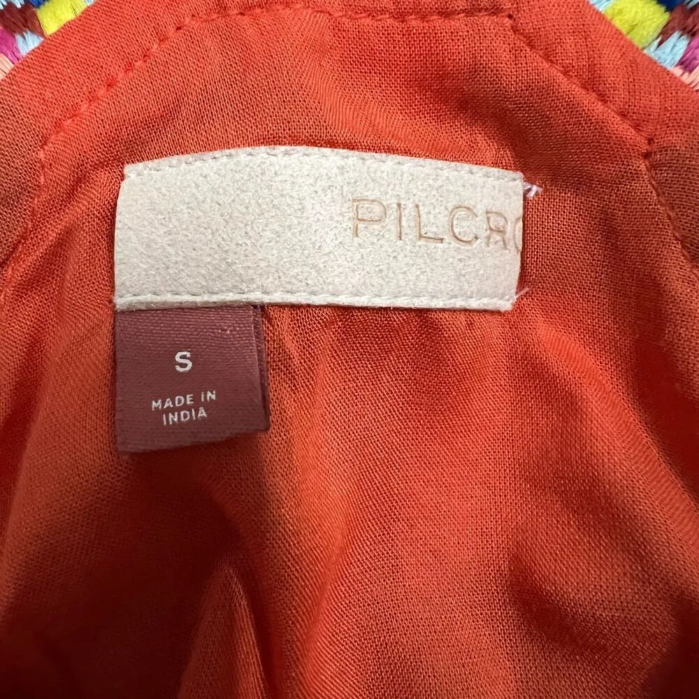 Anthropologie Pilcro Abstract Peplum Tank Top Small Women’s Multicolor - Image 4