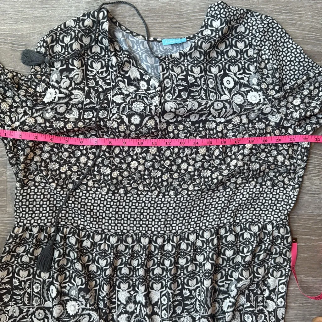 J.McLaughlin Darjeeling Midi Dress Size Large Black - Image 11