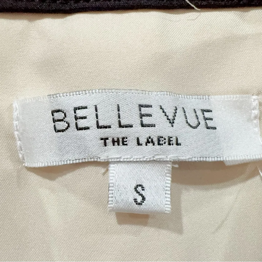 Bellevue the Label Long Sleeve Tweed Jacket with Black Trim Size S Preowned - Image 4