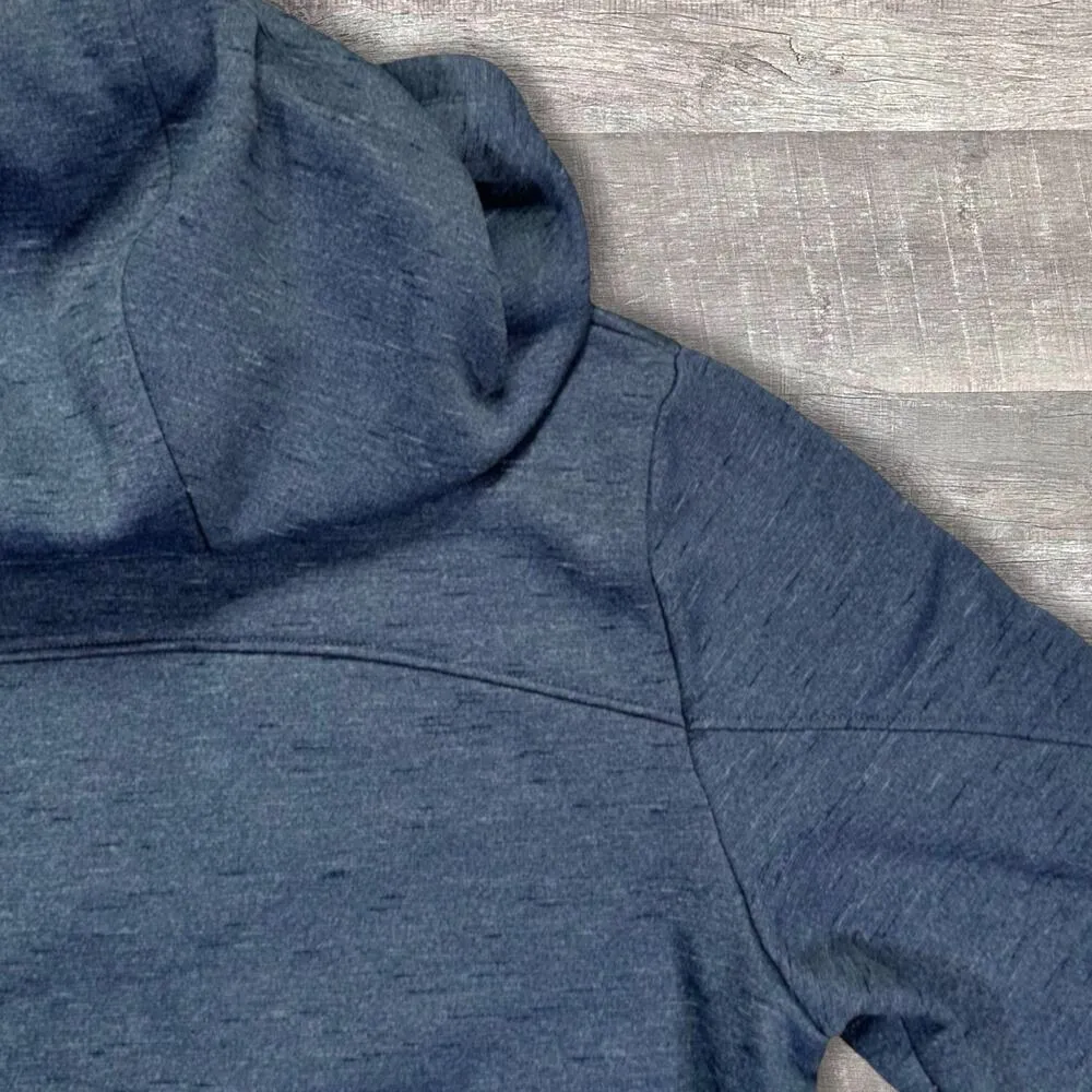 Cold Gear Pullover Hoodie Womens L Big Logo Navy Blue Sweatshirt - Image 5