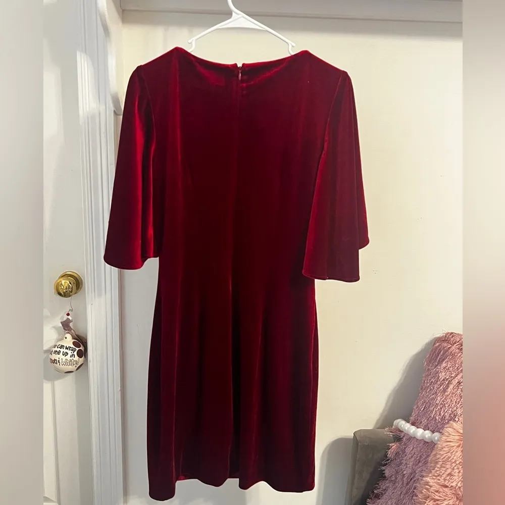 FINAL PRICE Red Velvet Badgley Mischka Dress - Image 7