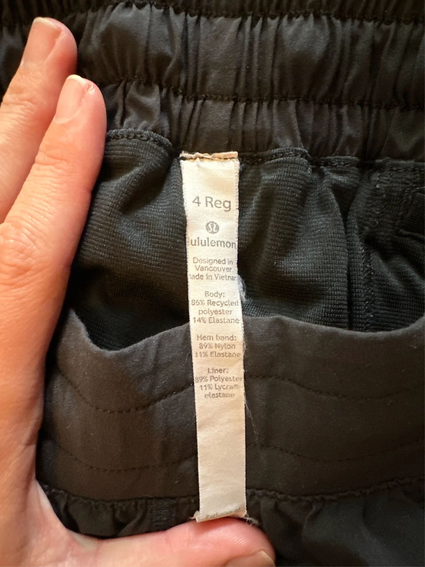 Black Hotty Hot Lululemon Shorts 2.5" - Image 3