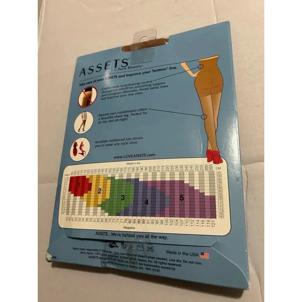 Assets by Sara Blakely Perfect Bodyshaping Pantyhose Nude Size 4 - Image 2