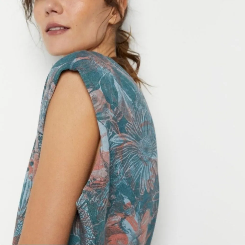 Anthropologie Daily Practice Dory Tunic Dress Size XS Tropical Floral Sleeveless - Image 10