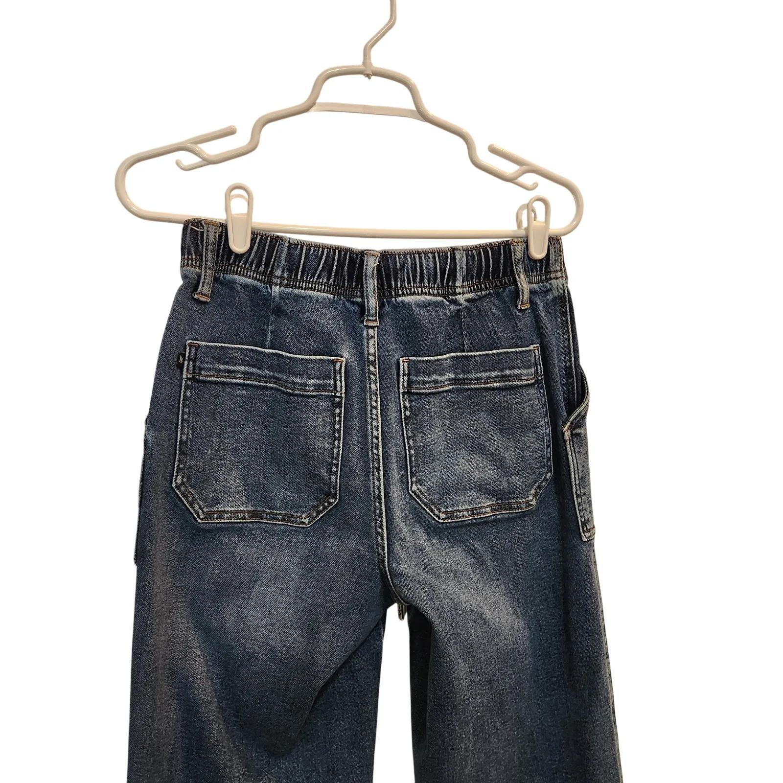 Judy Blue Denim Elastic Waist Drawstring High Rise Straight Leg Jeans Size 26 - Image 5