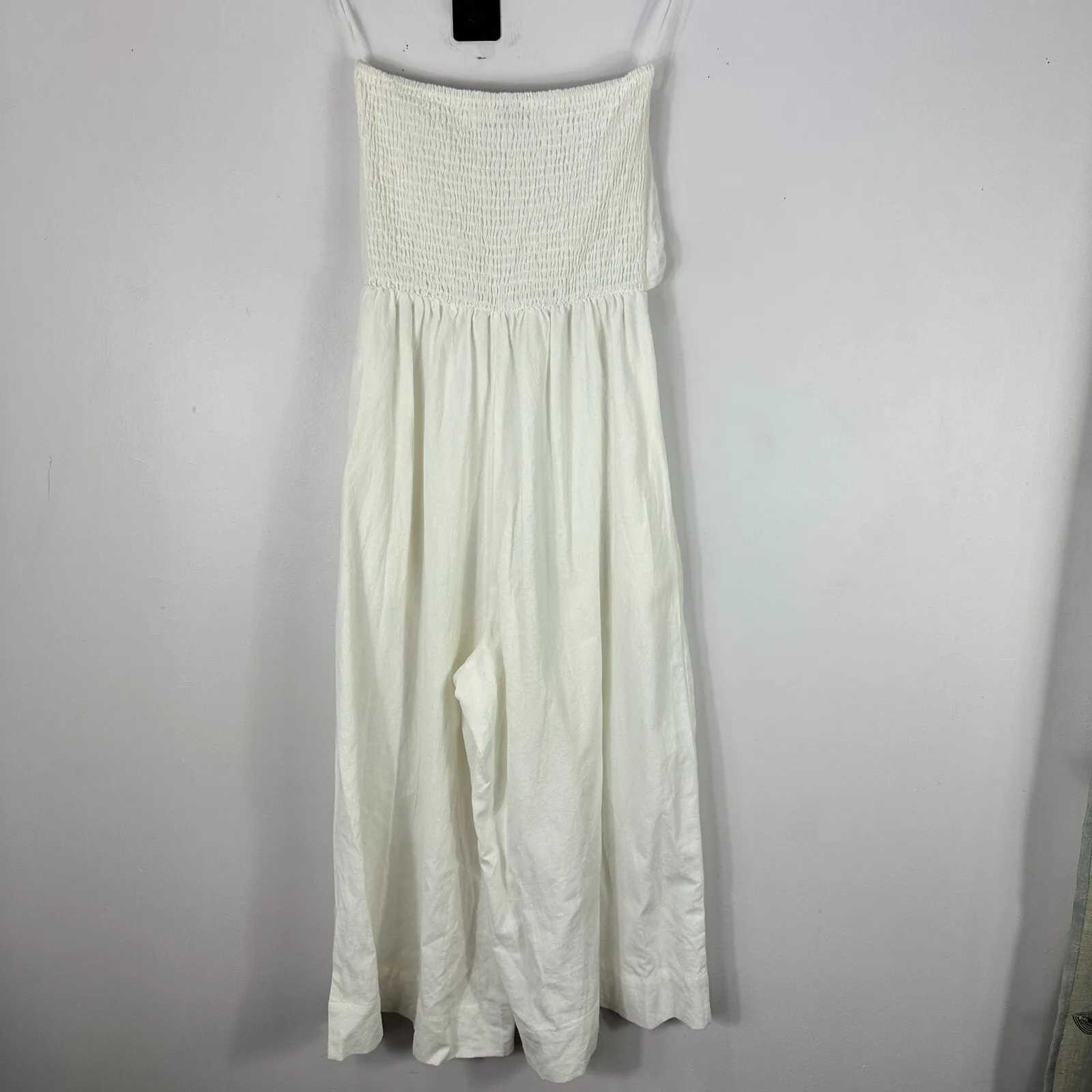 Bishop‎ + Young Jumpsuit XS Ivory Strapless Y2K Indie Sleaze Soft Girl Costal - Image 2