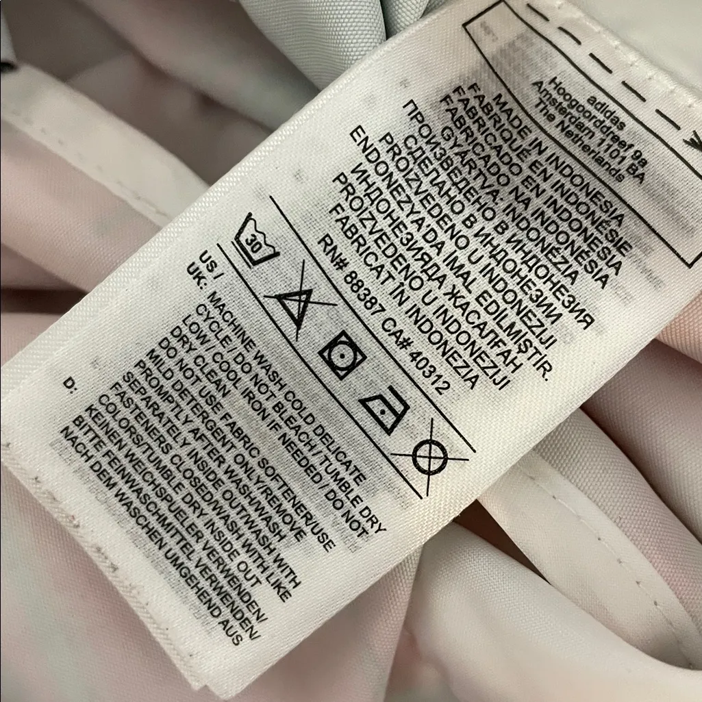 Adidas Originals R.Y.V. track pants pastel marble print size Small Pink - Image 10