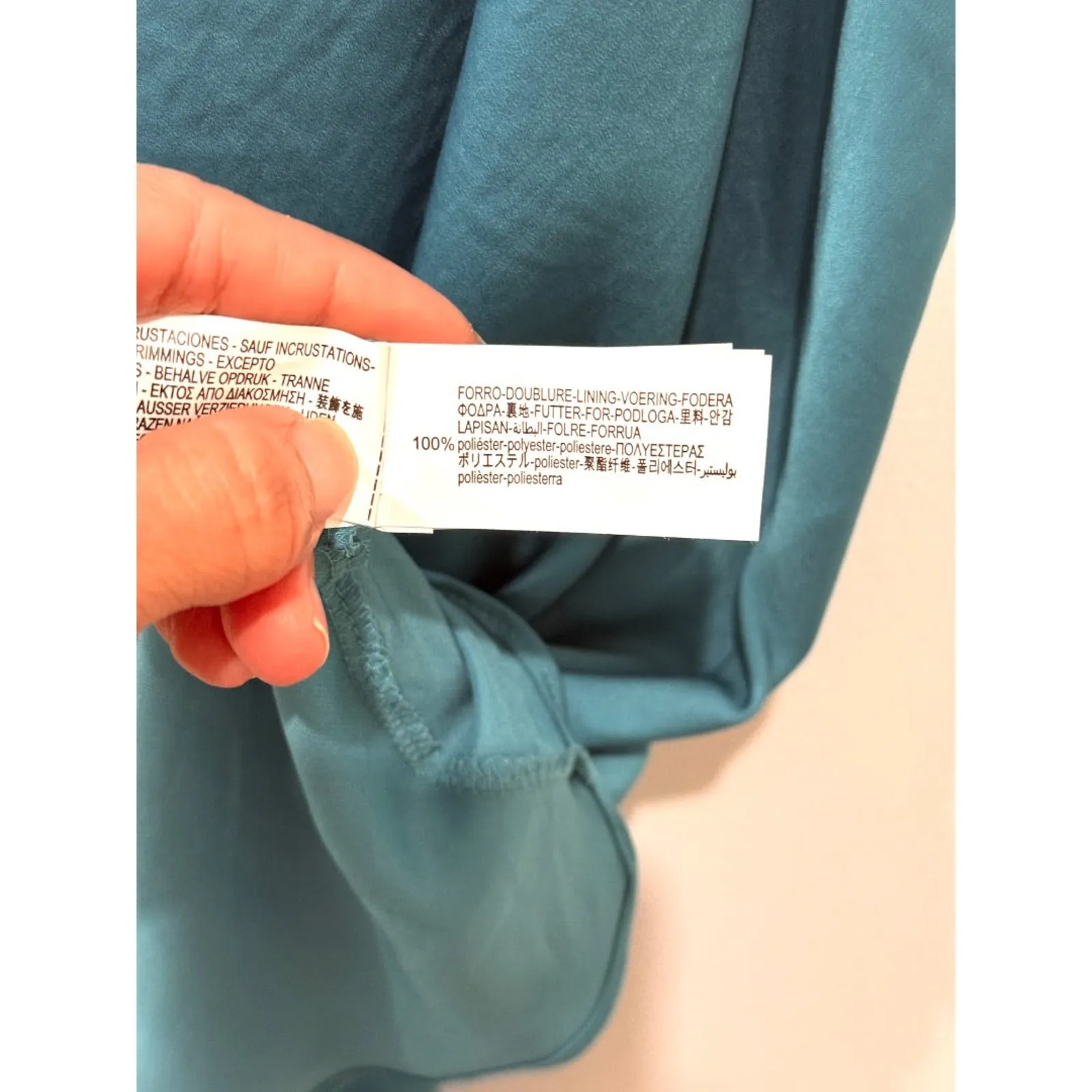 Zara Sleeveless Asymmetric Cut-Out Satin Effect Midi Dress Blue Women's Size XS - Image 6