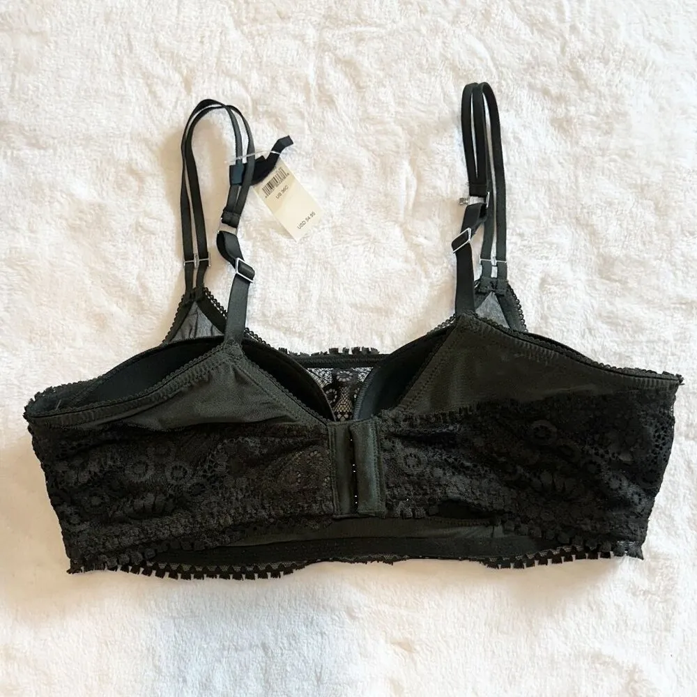 NWT Aerie Dark Green Real Power Wireless Push Up Joy Convertible Lace Bra - 36C - Image 7
