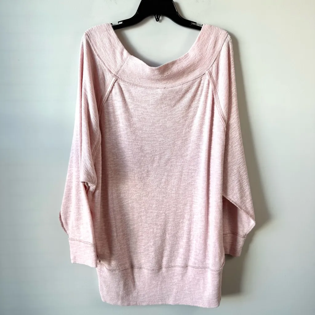 Free People We The Free Palisades Off The Shoulder Thermal Top Light Rose L - Image 6