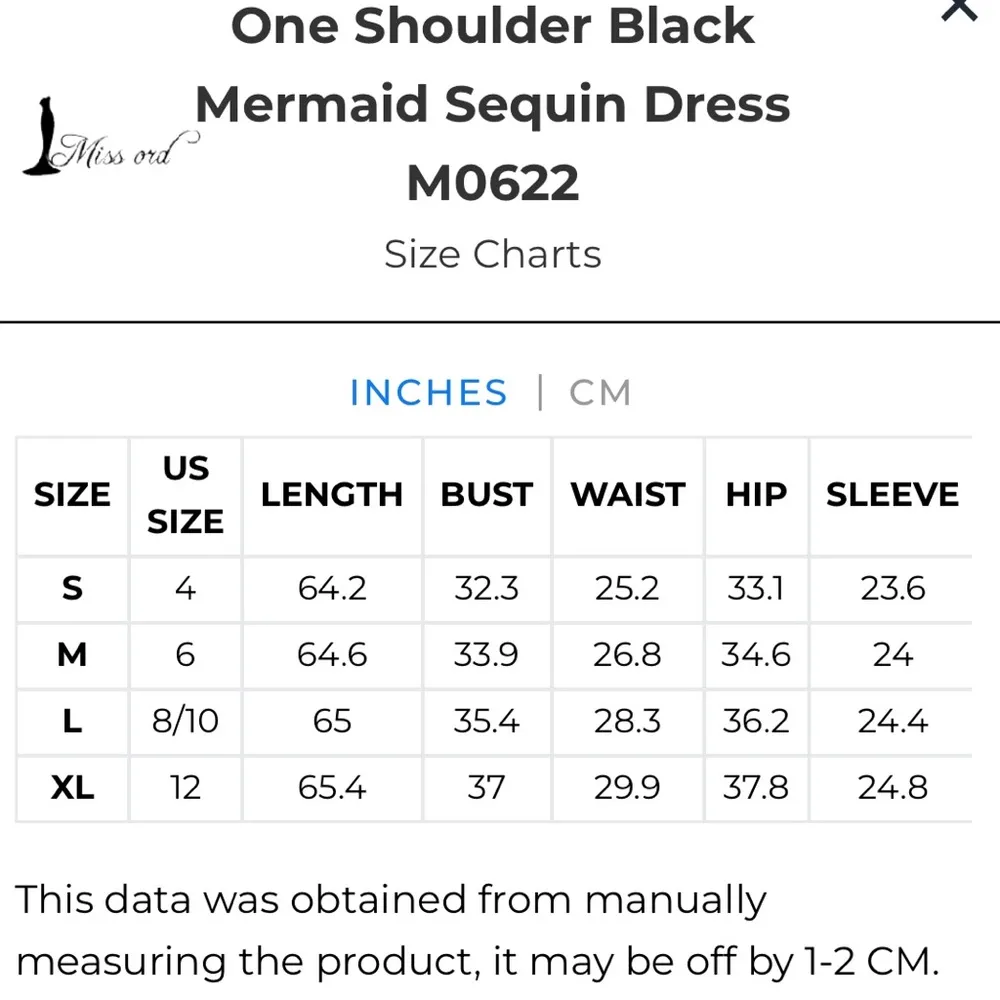 NWT One Shoulder Black Mermaid Sequin Dress M0622 - Image 7