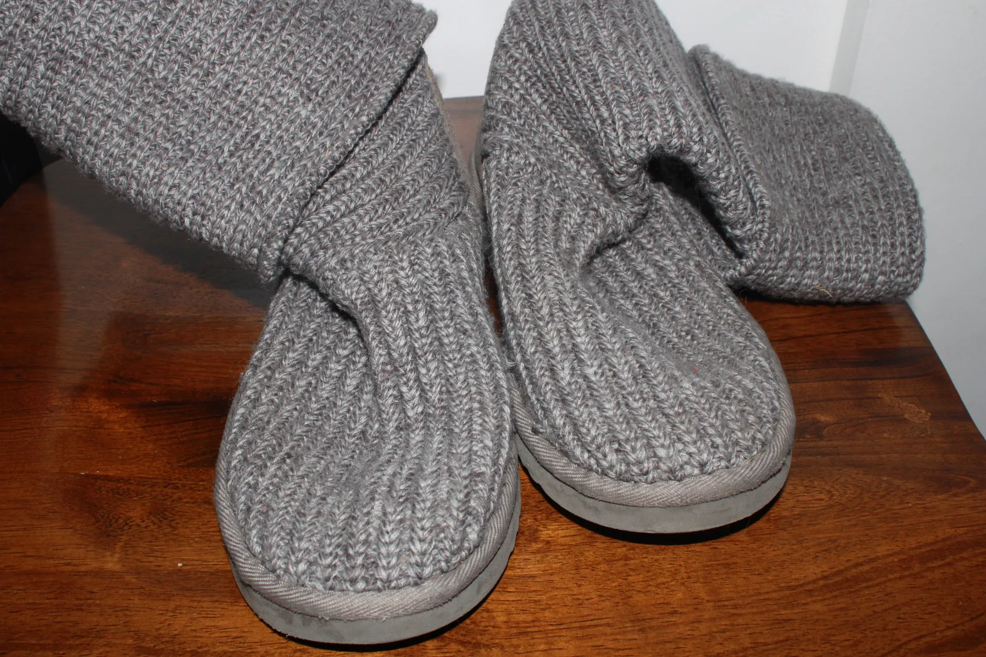 UGG Gray Knit Cardy Boot - Image 2