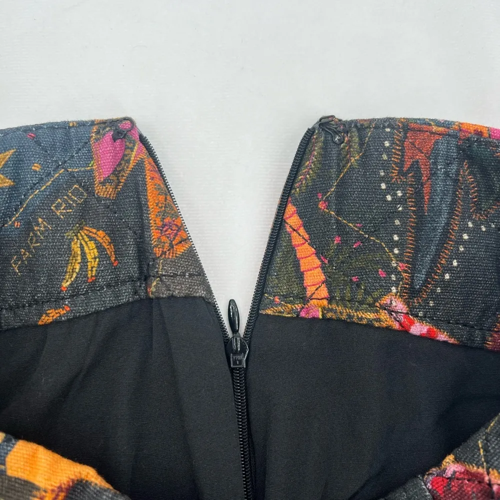 Farm Rio Printed Quilted Mini Skirt XS - Image 6