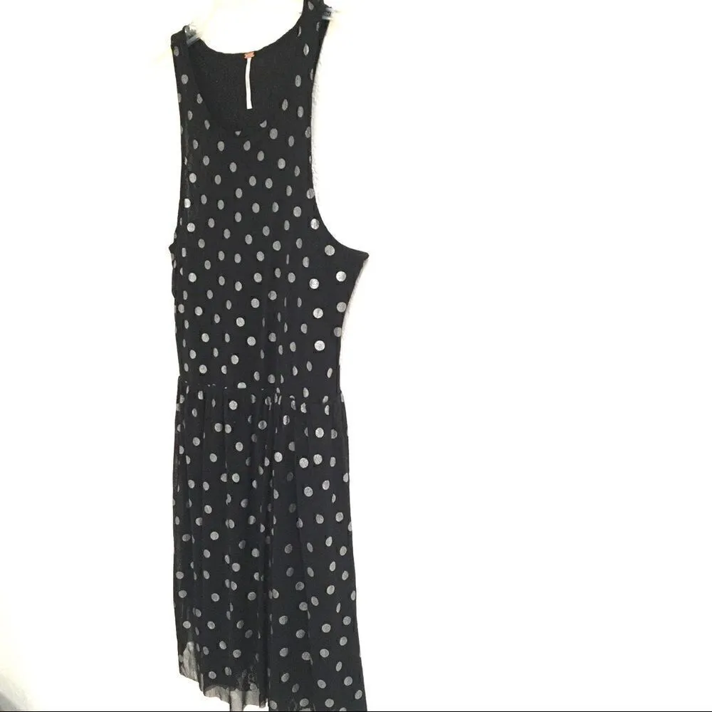 Free People lace & polkadot reversible dress S - Image 3