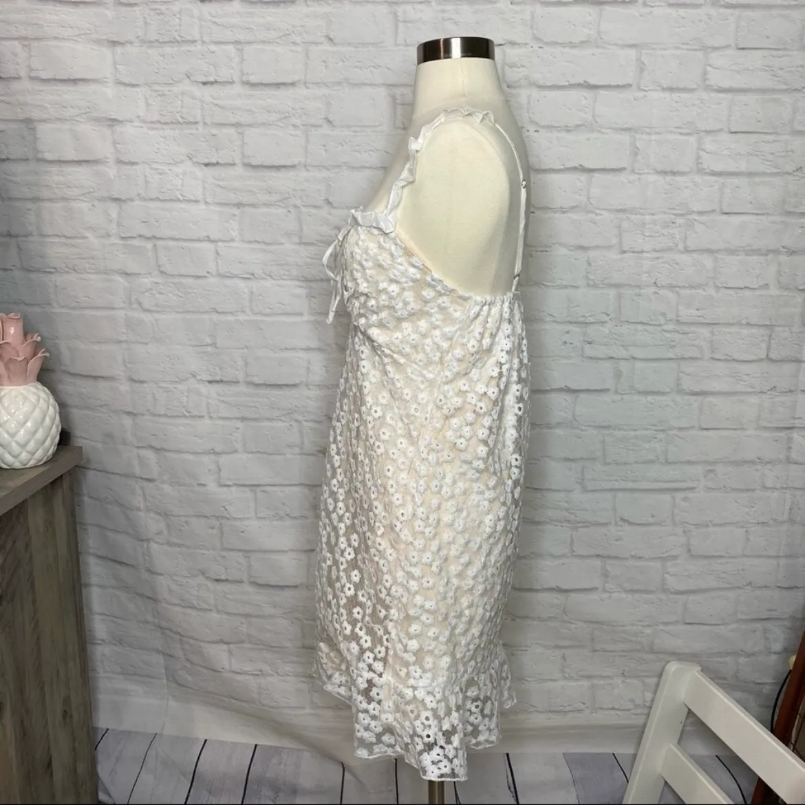 NEW Eyelet Overlay Dress - Image 12