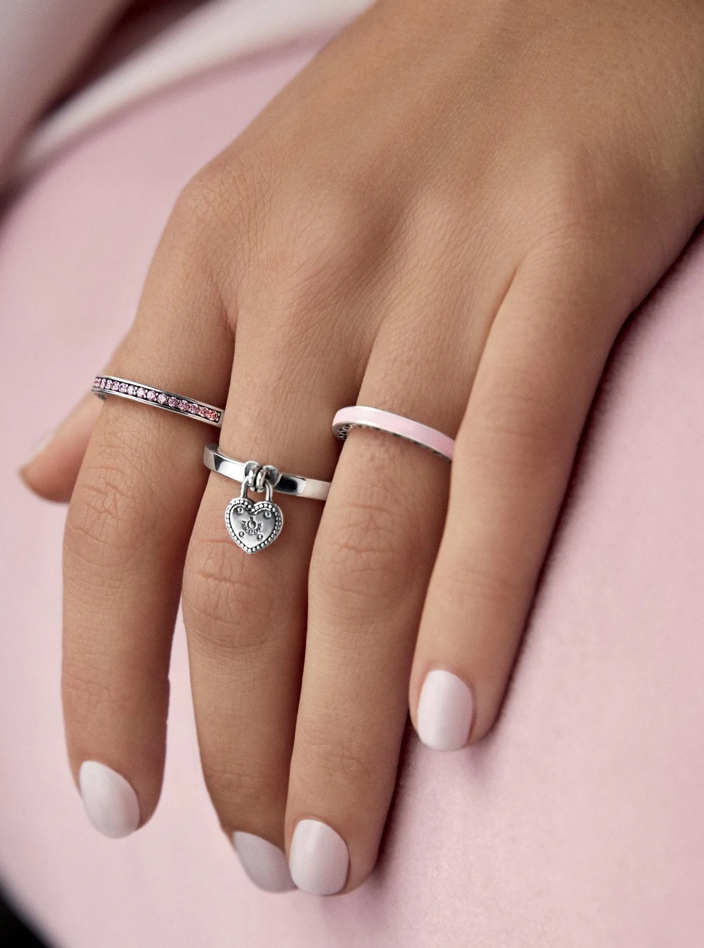 Pandora Love Lock Ring Size 7 - Image 3