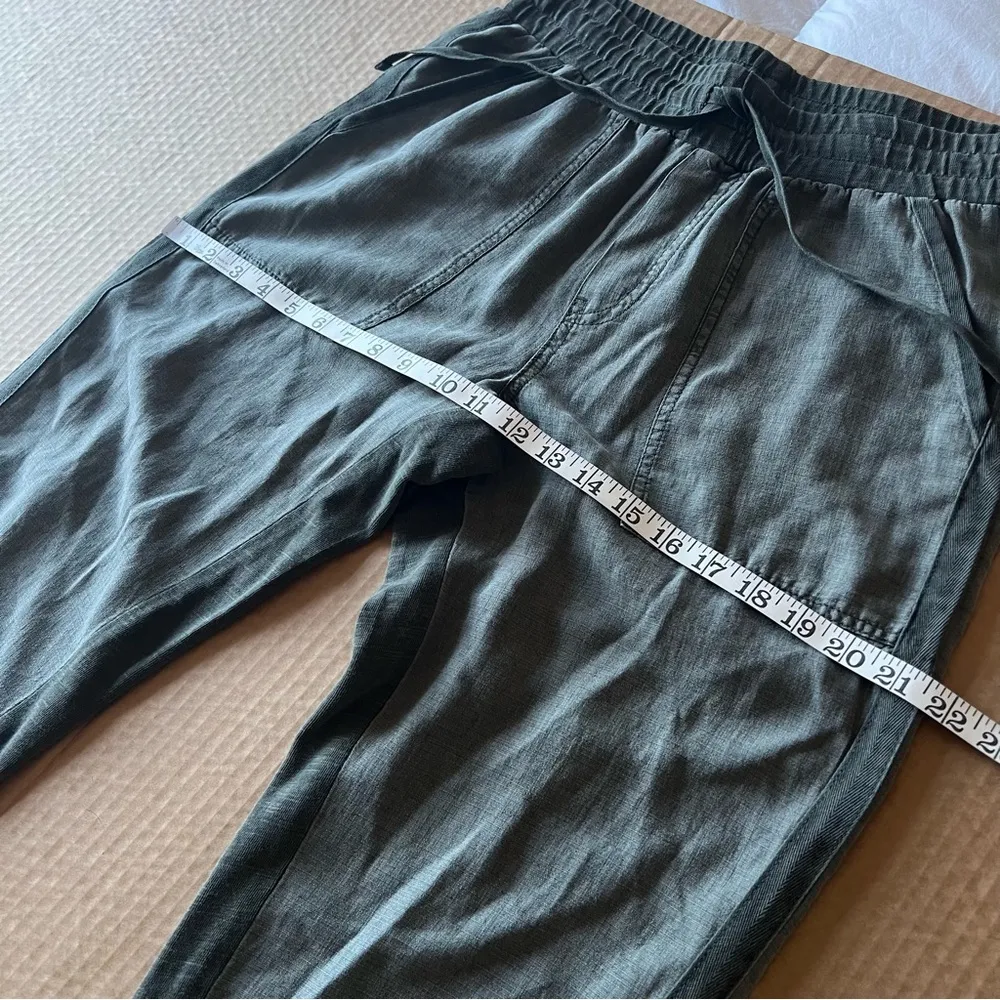 Splendid Lakeside Jogger, lyocell/linen blend, moss green, size S - Image 10