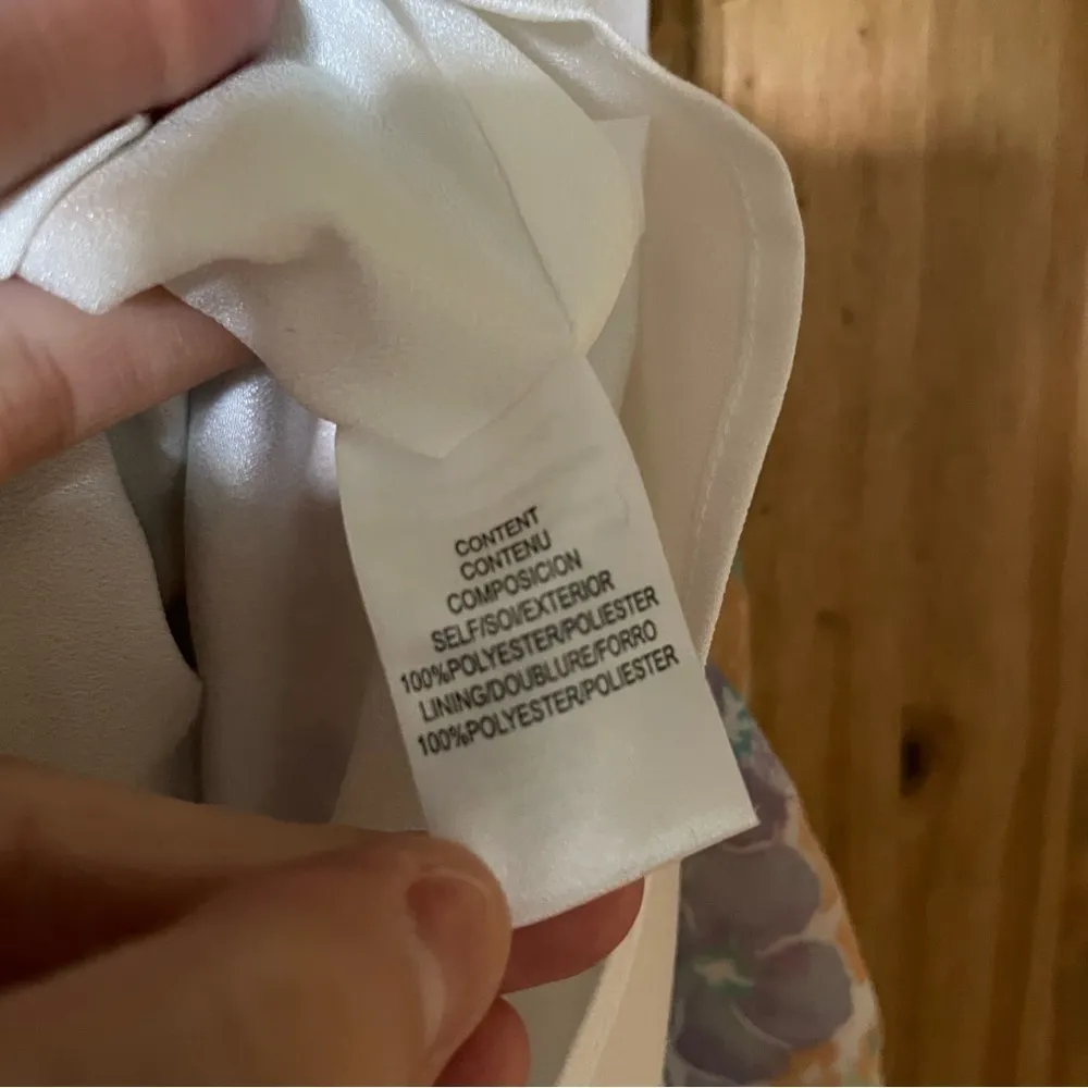 WAYF One Shoulder Pastel Easter Floral Mini Dress Size Small - Image 3