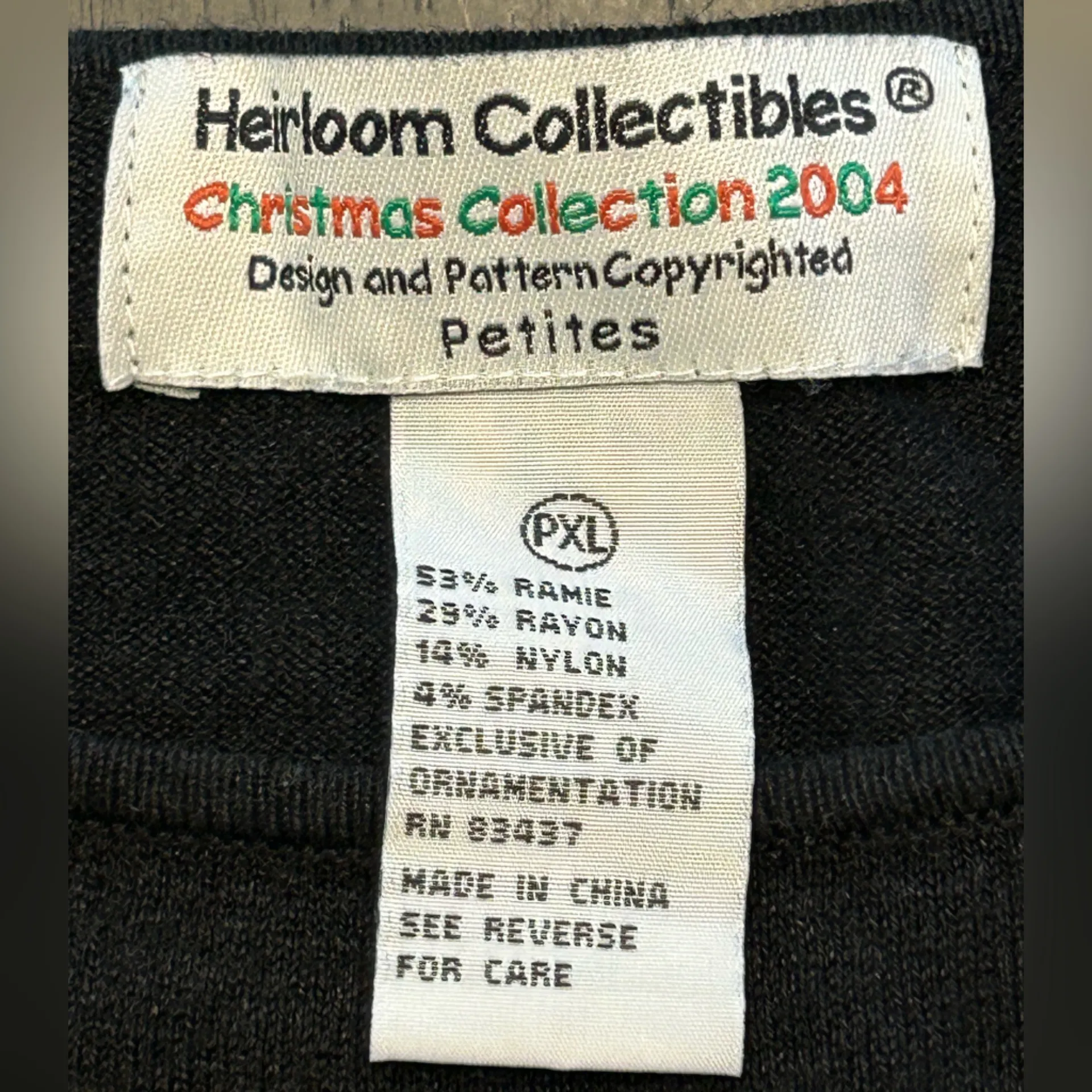 Vintage Santa Clause bling sequins maximalist gaudy kitschy Christmas top XLP Red Size undefined - Image 7