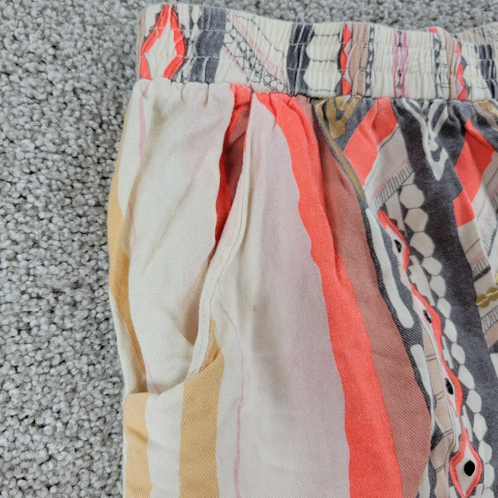 Minkpink Mayan Temple Shorts Womens S High Waist Lined Tribal Print Loose Pocket - Image 12