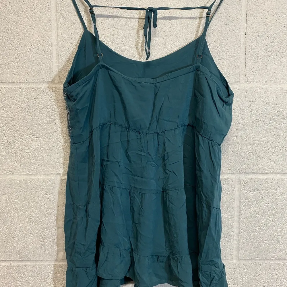 Teal sequin spaghetti strap top - Image 6