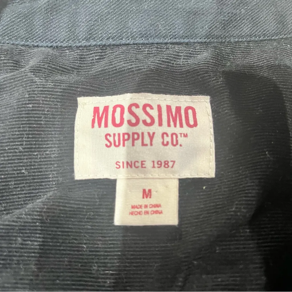 Mossimo Supply Co. Black Button Down Shirt Size M - Image 5
