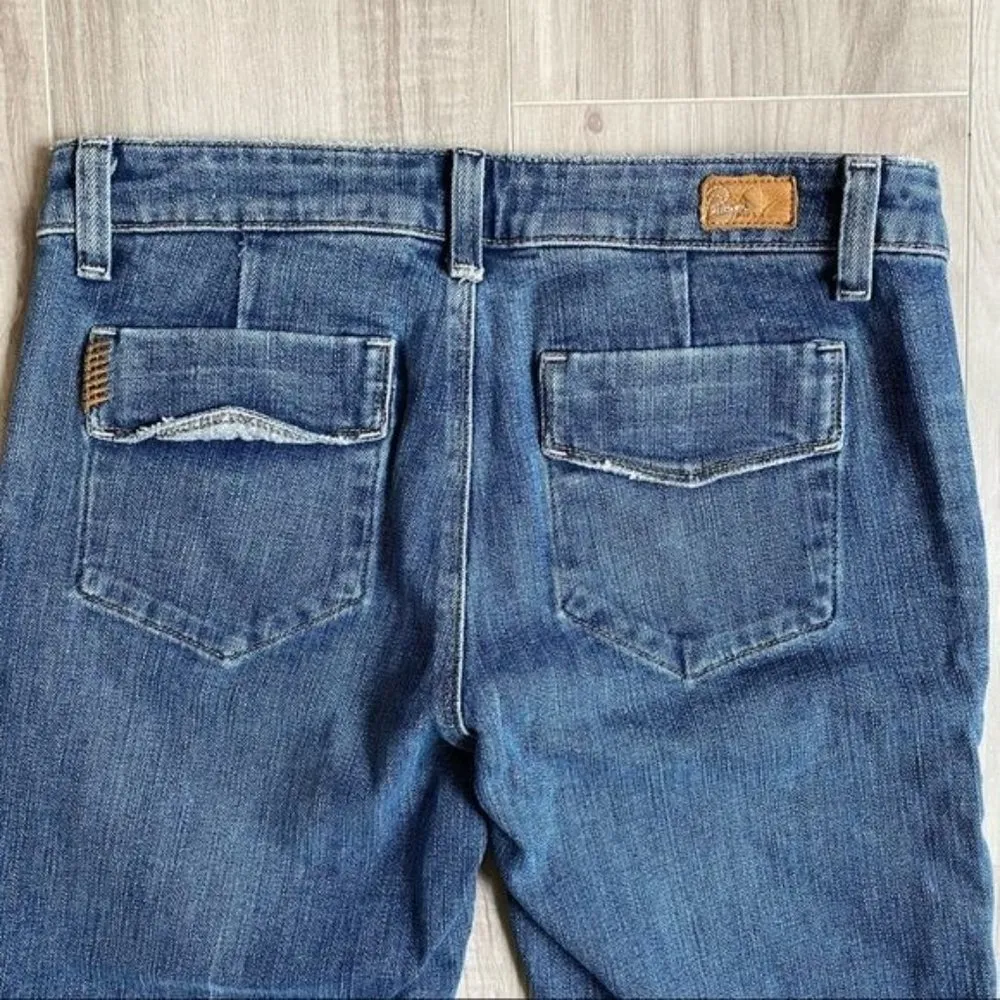 Paige Cropped Denim Jeans Distressed 27 - Image 8