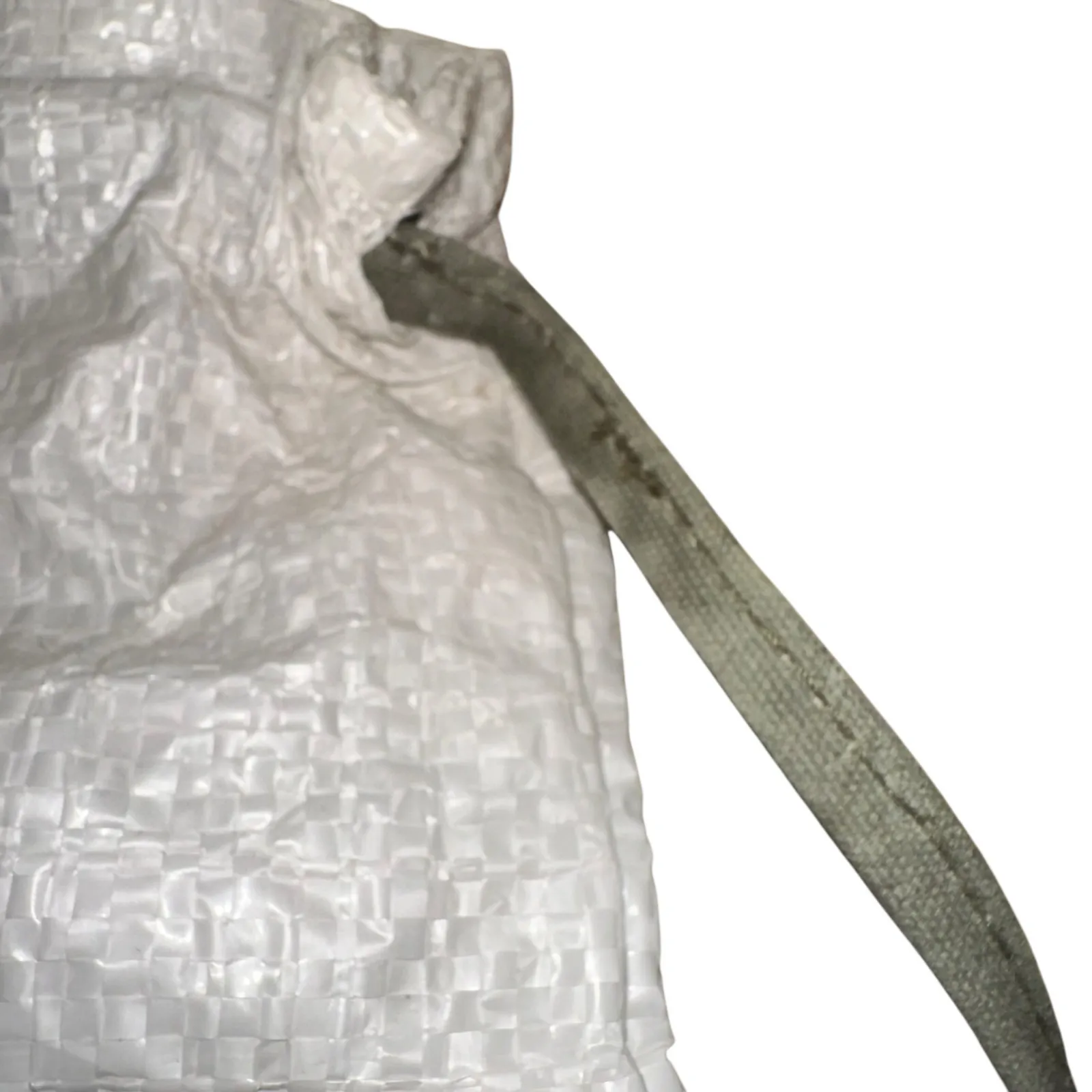 Beba Reusable Woven Backpack White & Green - Image 4