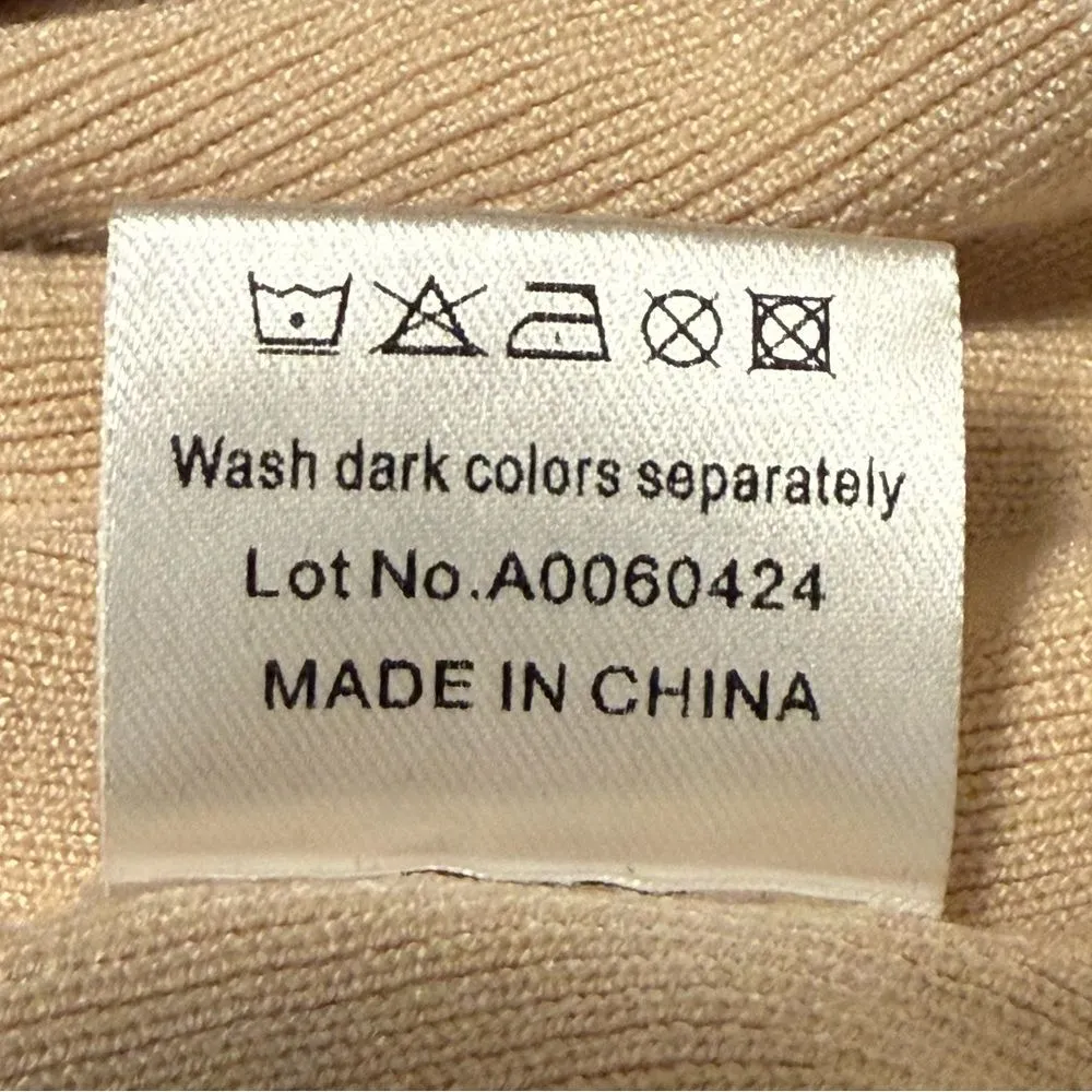 MIHOLL Ribbed Summer Racerback Tank Tops Sleeveless Halter Knit Cream Medium Tan - Image 7