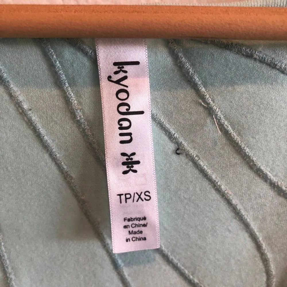 Kyodan green long sleeved Wrap Top - Image 4