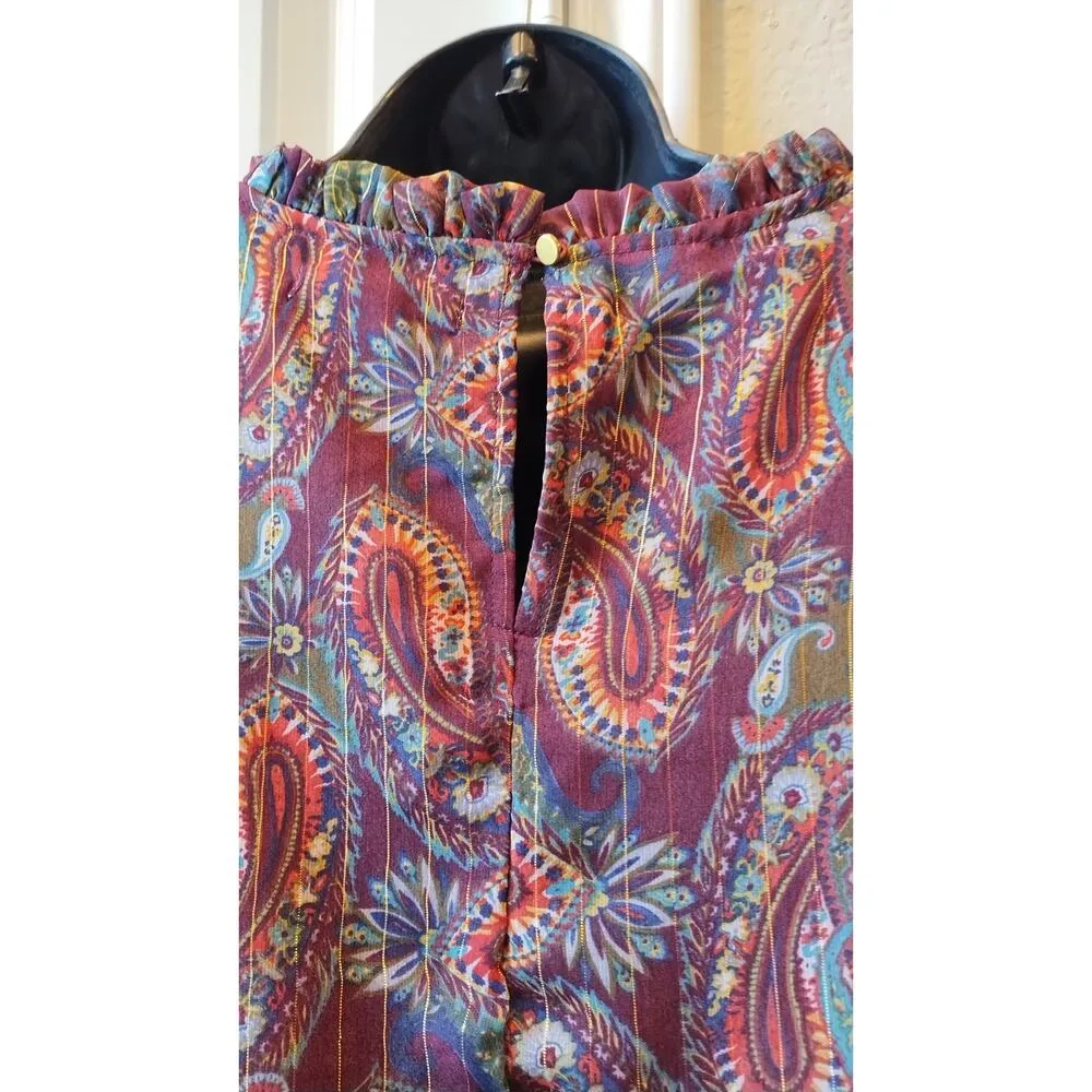 NTW Est.1946 Paisley Print Blouse Long sleeves tops Size 18/20W - Image 5