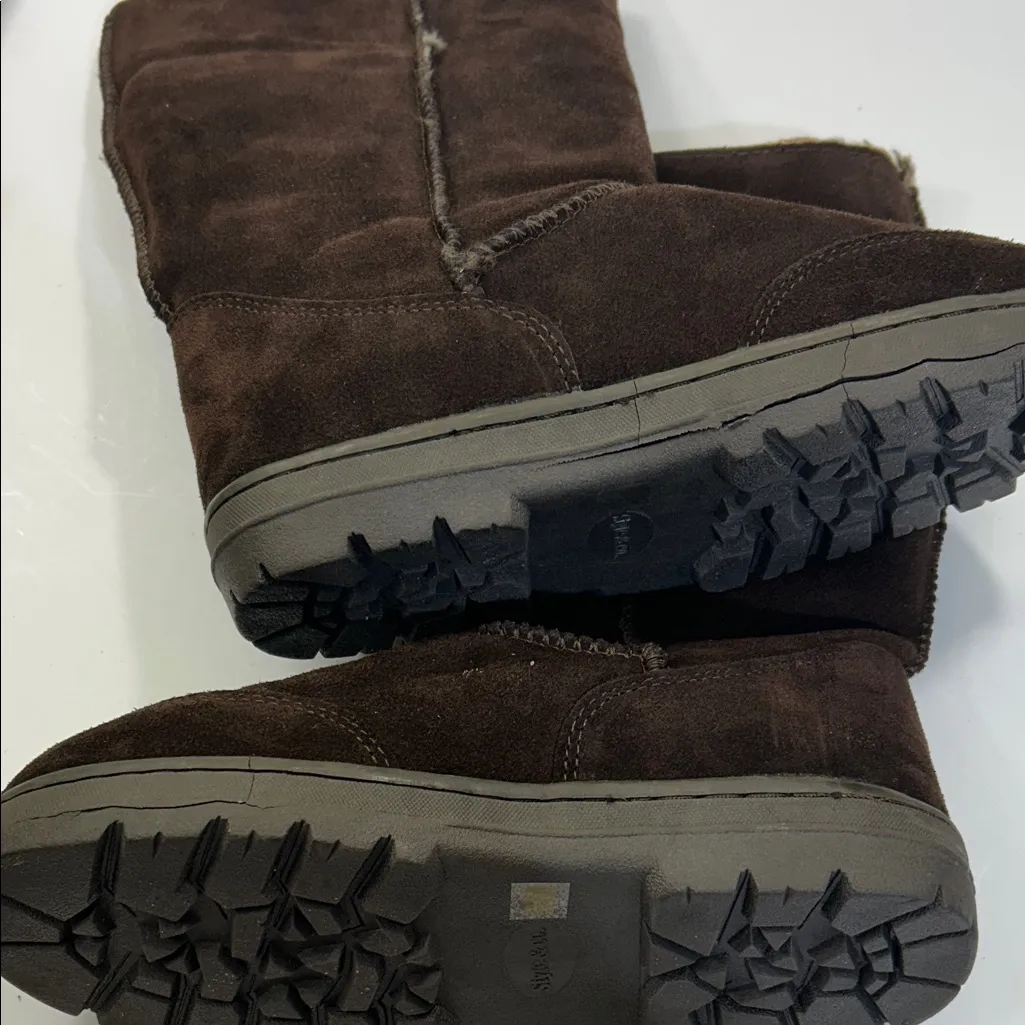 Stylish Brown Ankle Boots for Women Size 9 - Image 3