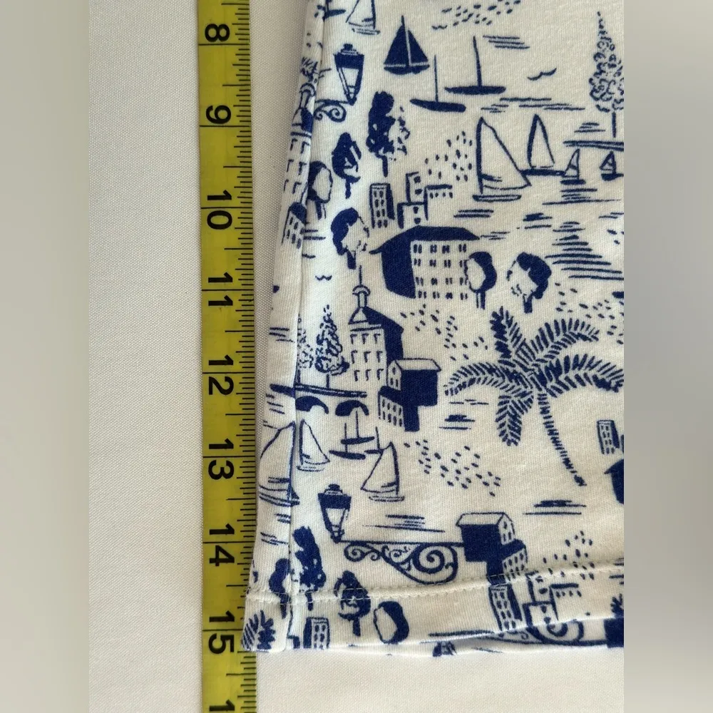 Charter Club Fitted Blue and White Short Sleeve T-Shirt (746) - Image 12