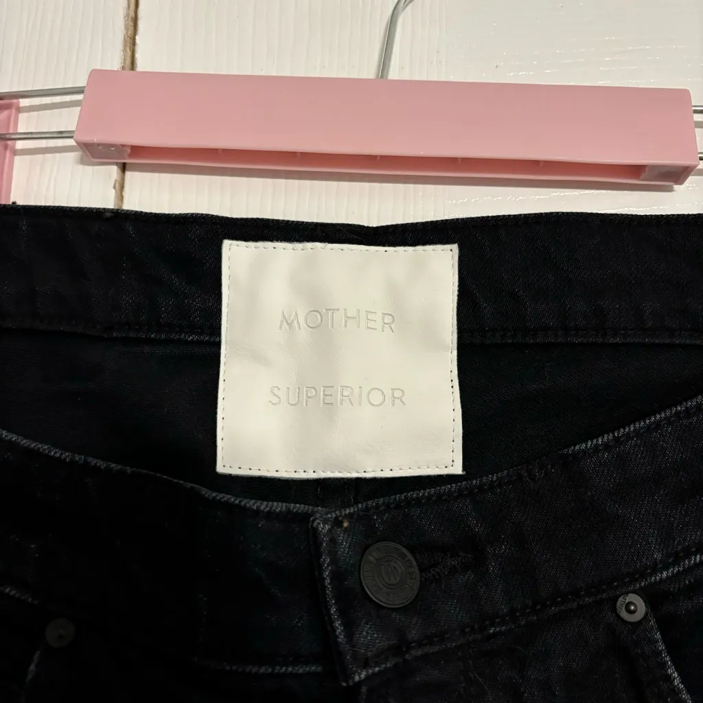 Mother The Dazzler Shift Jeans Black Size 26 - Image 5