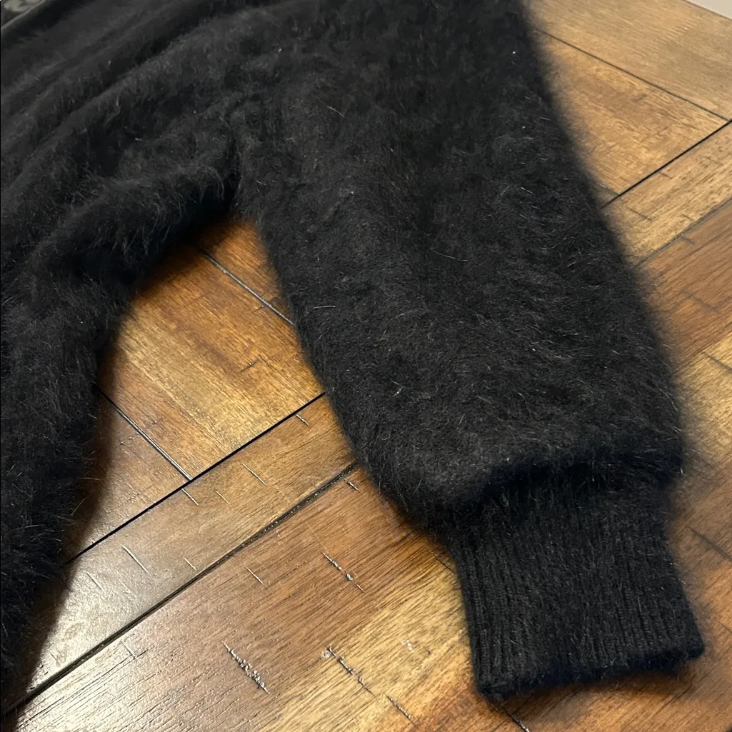 Venesha Angora Blend Jacket Women’s XL Super Soft GUC Black - Image 6