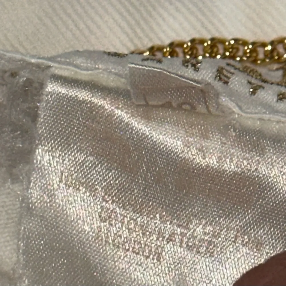 Escada Vintage L White Denim Gold Embroidered Stars Life Preserver Jean Jacket Size L - Image 9