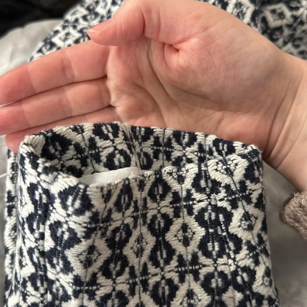 Carolina Belle Montreal Open Front Tweed Fringe Long Blazer Jacket Size XL - Image 7