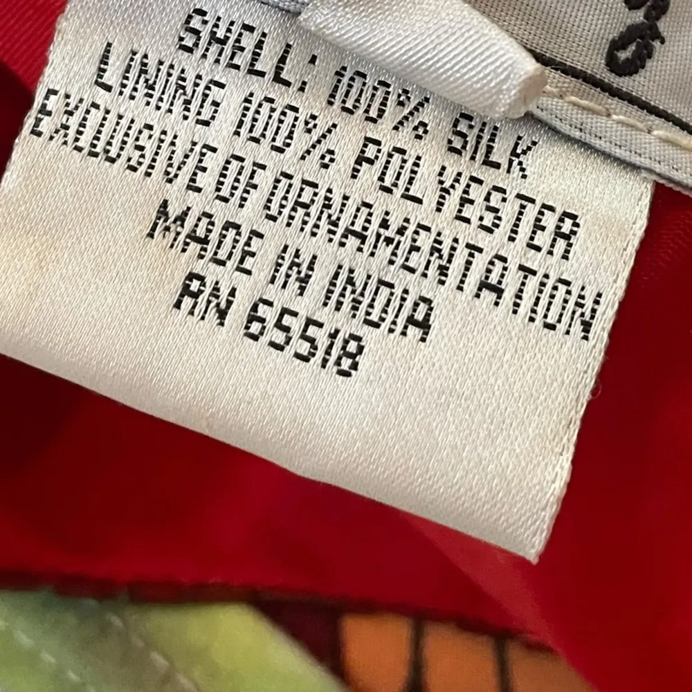 Stenay Vintage 80s Red Silk Glitz Glam Sparkly Sequin Beaded Party Valentine Top Size L - Image 5