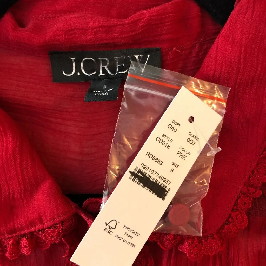 J Crew Sheer Lace - Image 4