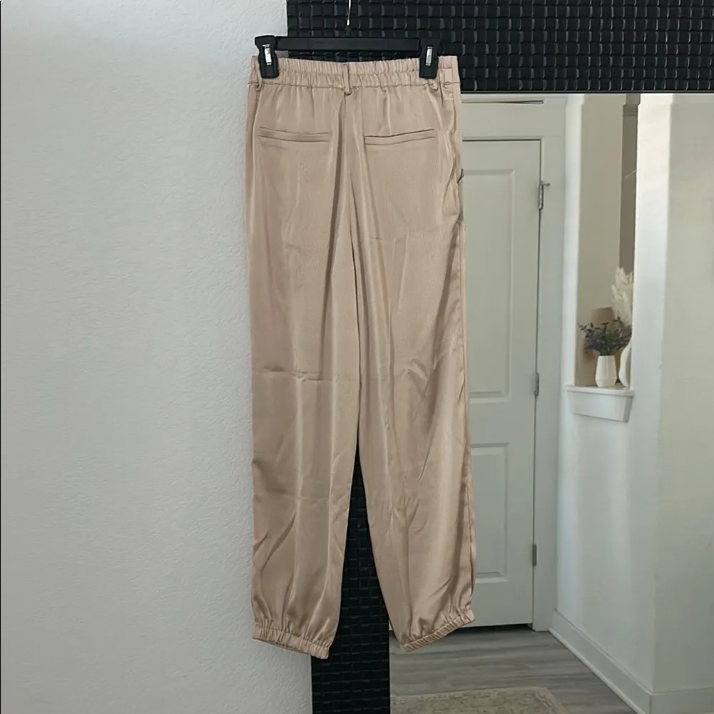 Petal & Pup Cream/Golden Elastic Waist Trousers - Image 3