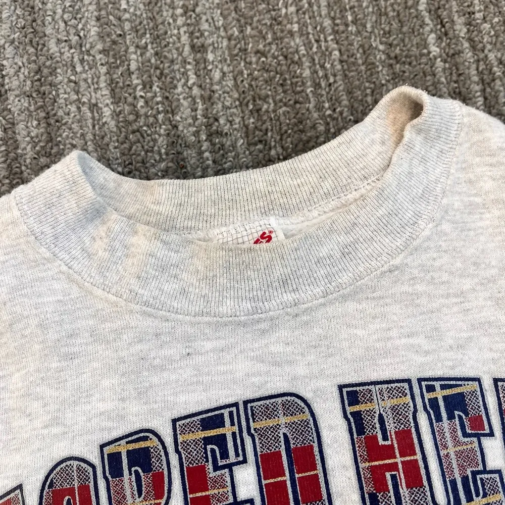 Jerzees Vintage School Sweatshirt Plaid Single Stitch M Medium L Large - Image 7