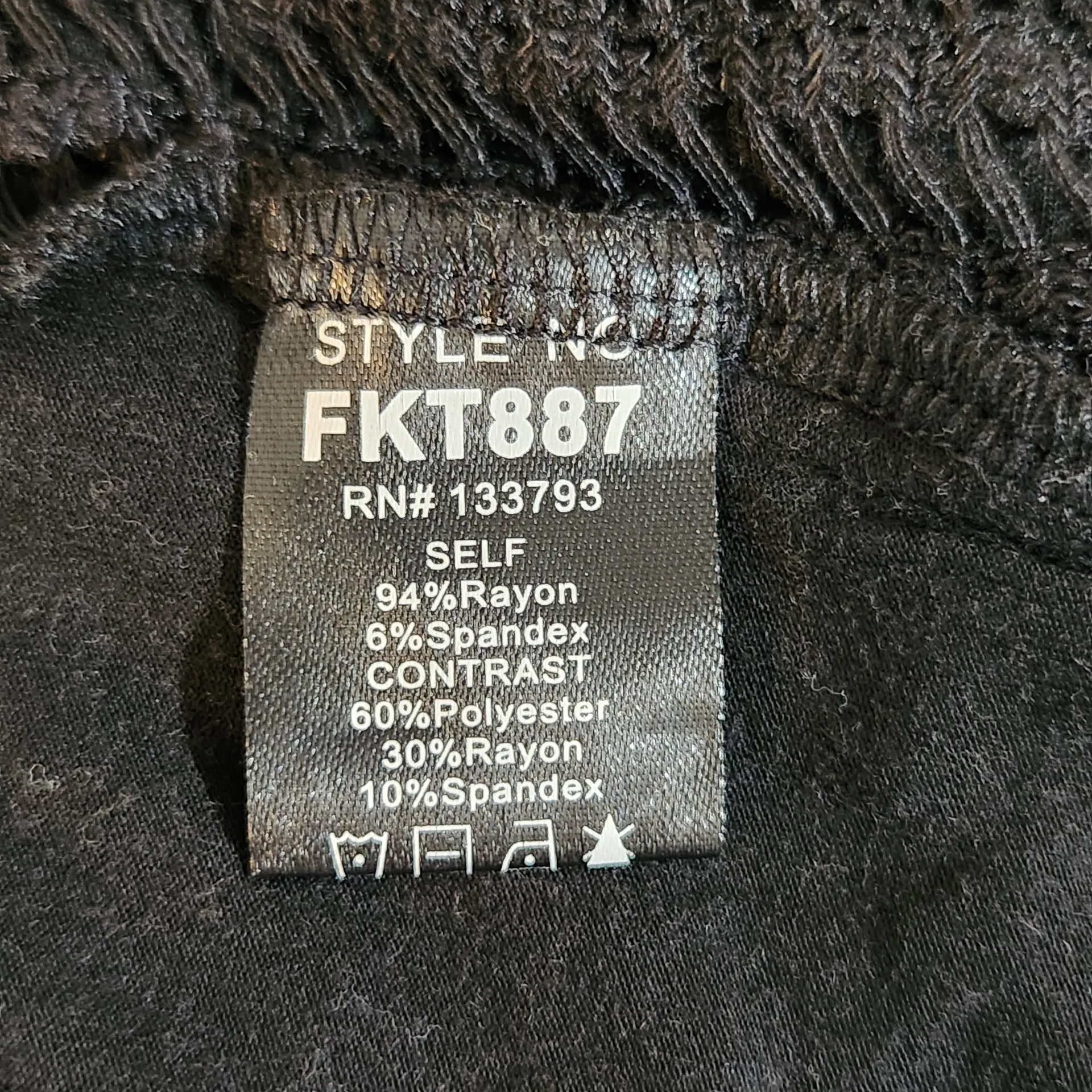 POL Distressed and Oversized Black Knit Top Size Large NWOT - Image 6