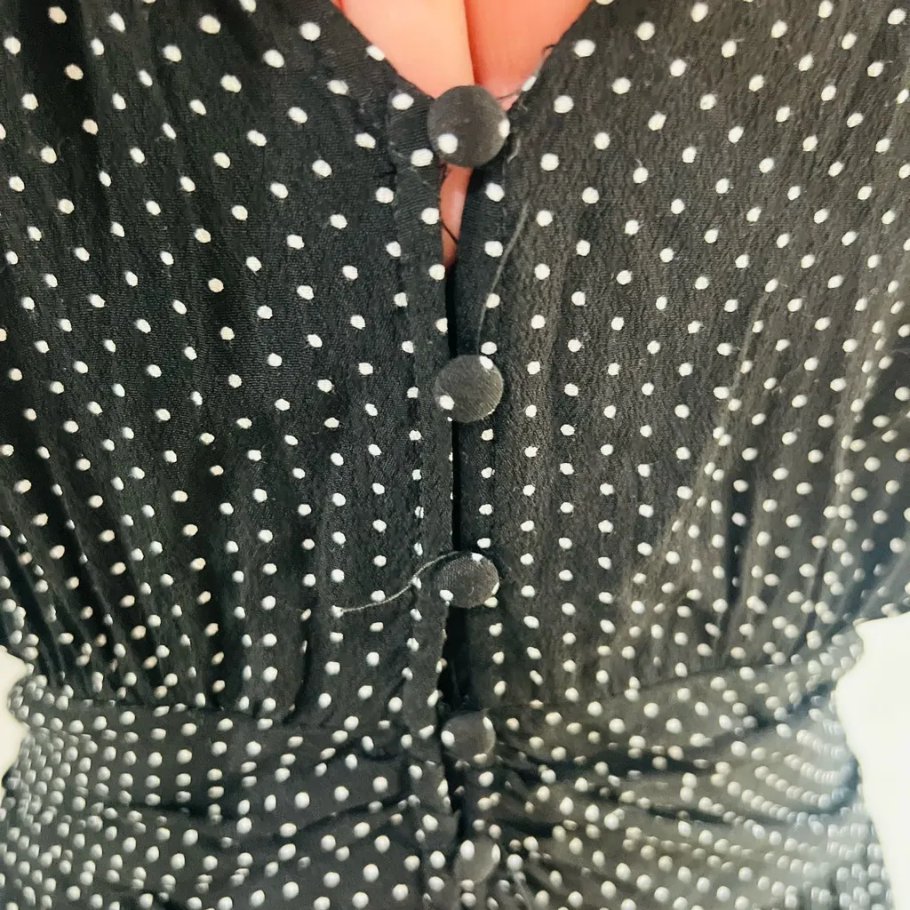 A New Day Women's Flutter Short Sleeve Pleated Crepe Mini Dress Sz:medium - Image 12