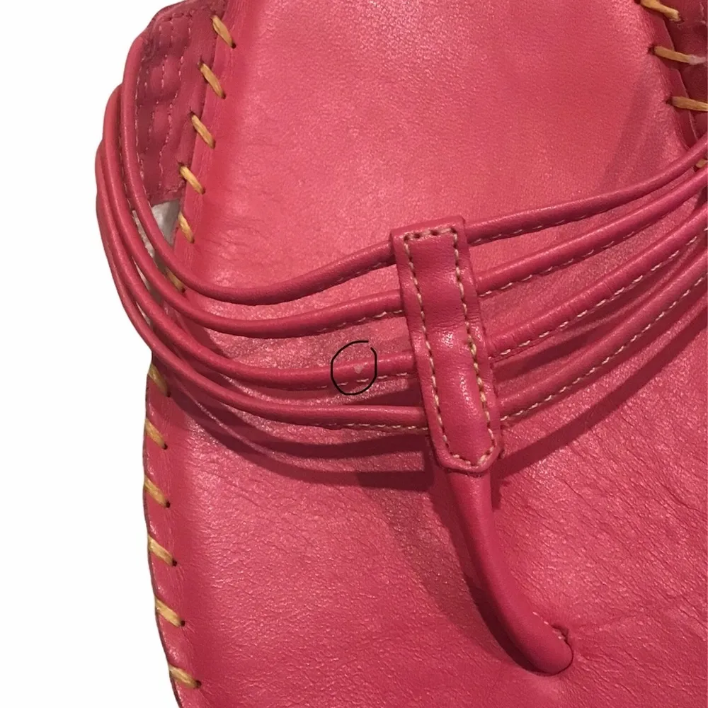 Gianni Bini Low Wedge Leather Thong Sandals - Image 7