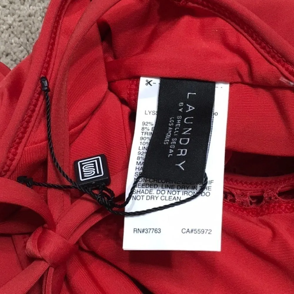 LAUNDRY red lace swimsuit. NWT - Image 9